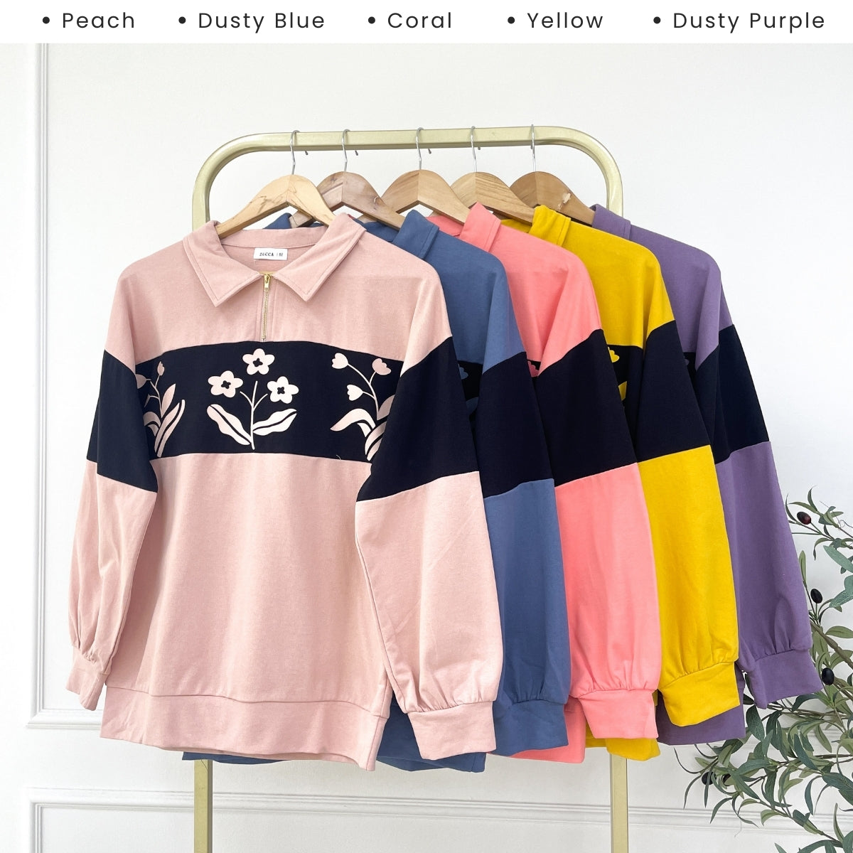 ZUCCA ROZIANA KASUAL WOMEN SHIRT WITH FLORAL PRINTED - MA147