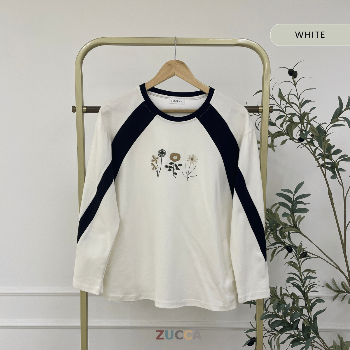 ZUCCA MIYA KASUAL WOMEN GRAPHIC T-SHIRT LONG SLEEVE - MA149