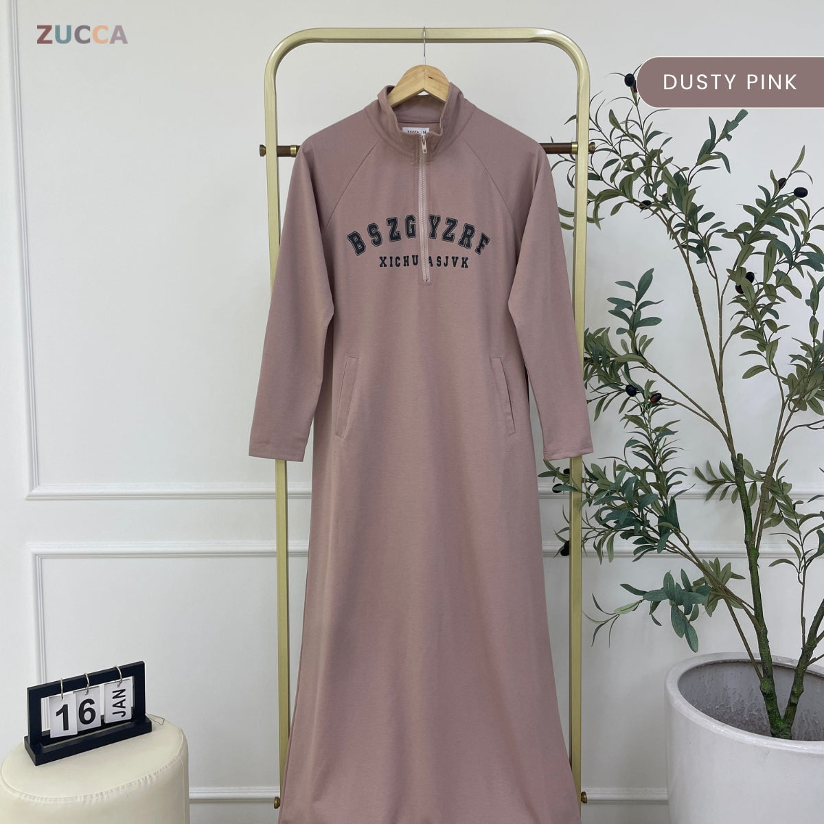 ZUCCA ZILA EFFORTLESS SILHOUETTE LONG DRESS - MA152