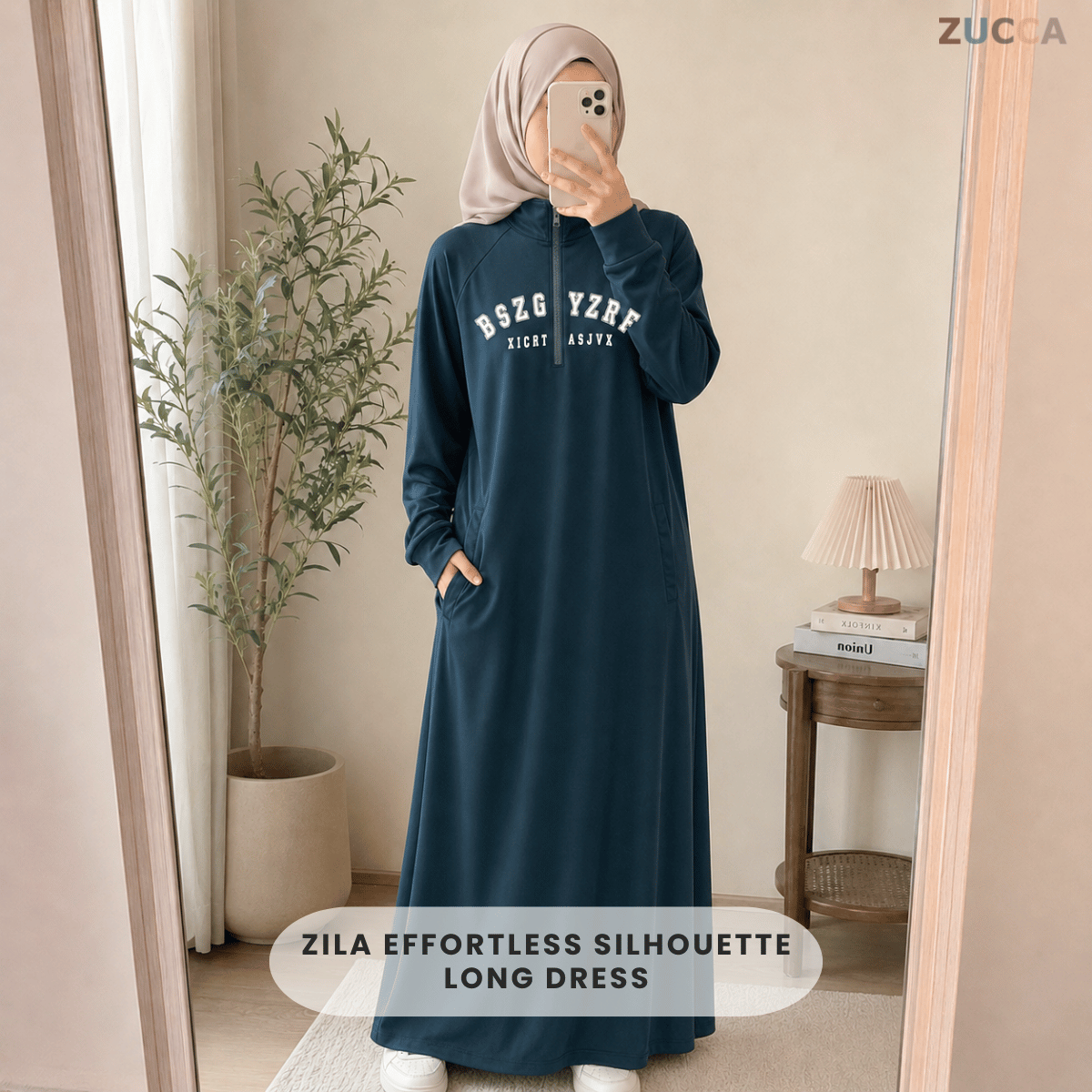 ZUCCA ZILA EFFORTLESS SILHOUETTE LONG DRESS - MA152