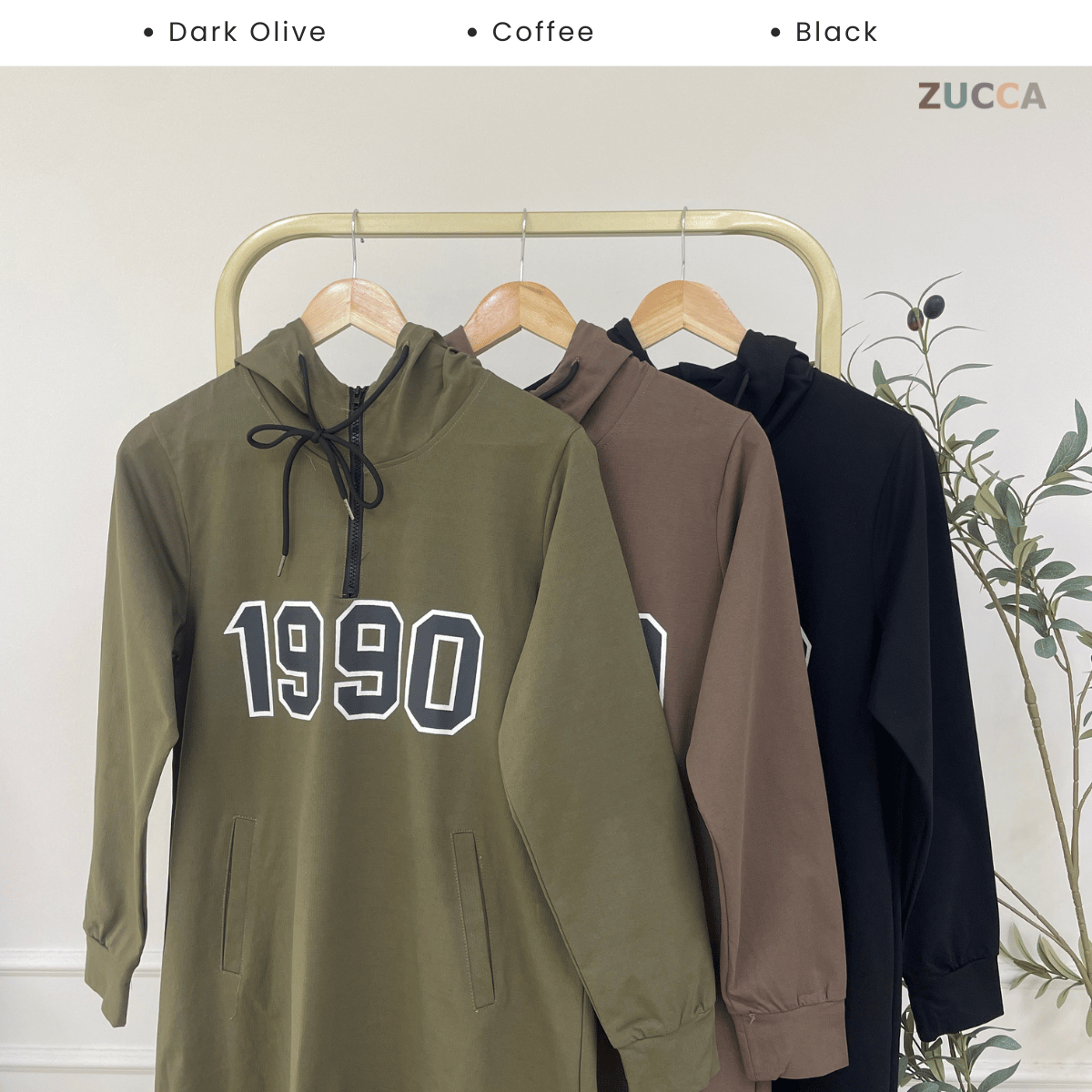 ZUCCA MAYA RELAXED CLASSIC MODEST LONG DRESS - MA153