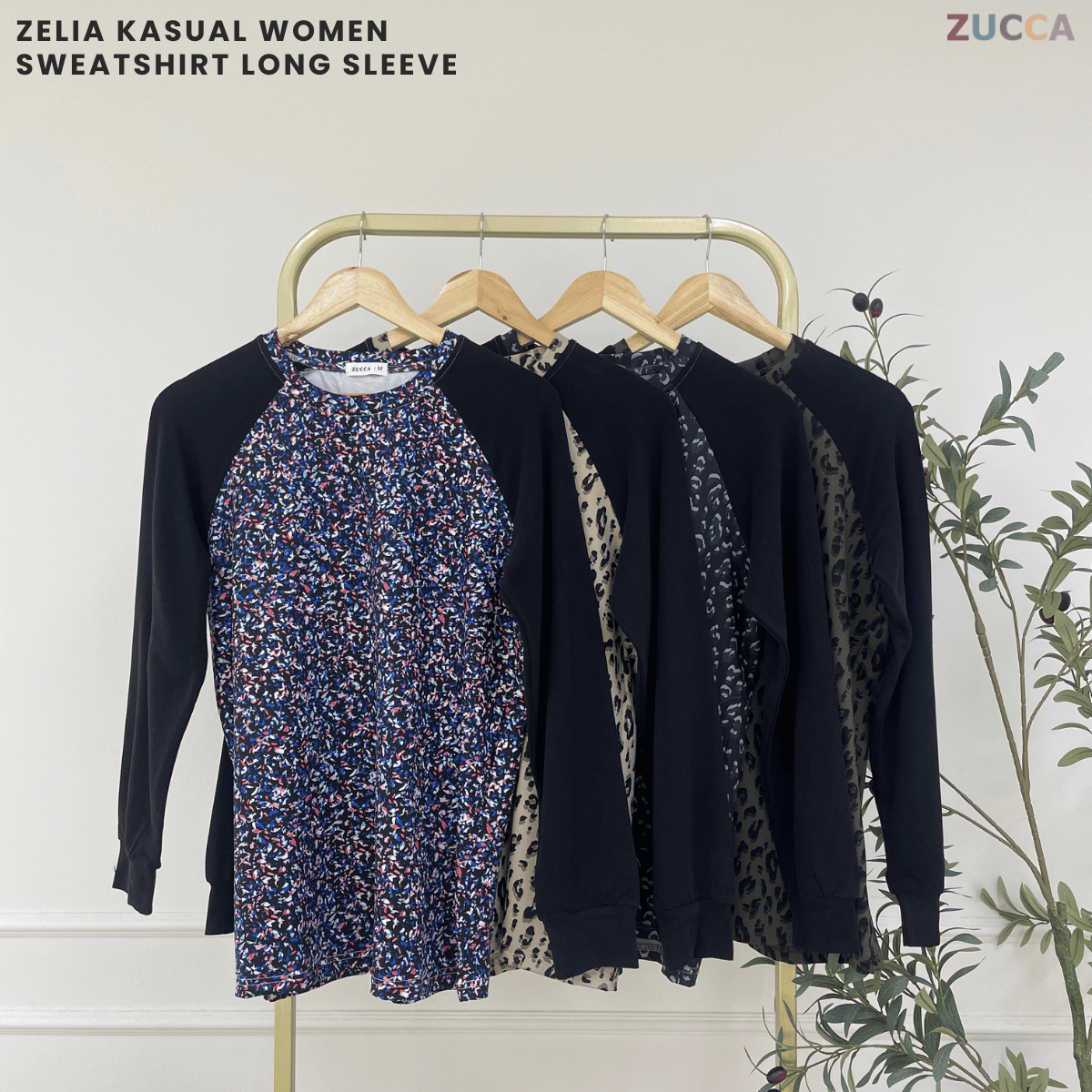 ZUCCA ZELIA KASUAL WOMEN SWEATSHIRT LONG SLEEVE - MA156