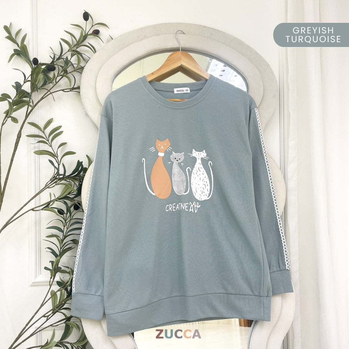 ZUCCA MILLY WOMEN KASUAL GRAPHIC PRINTED SHIRT LONG SLEEVE - MA158