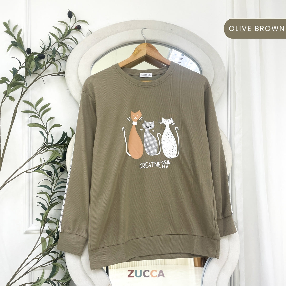 ZUCCA MILLY WOMEN KASUAL GRAPHIC PRINTED SHIRT LONG SLEEVE - MA158