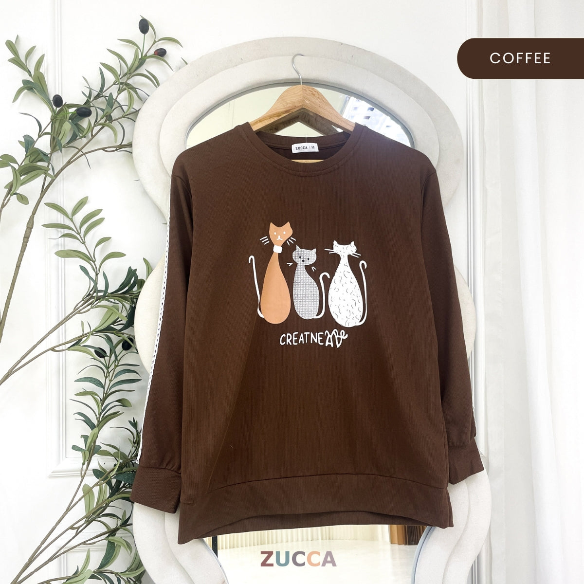ZUCCA MILLY WOMEN KASUAL GRAPHIC PRINTED SHIRT LONG SLEEVE - MA158