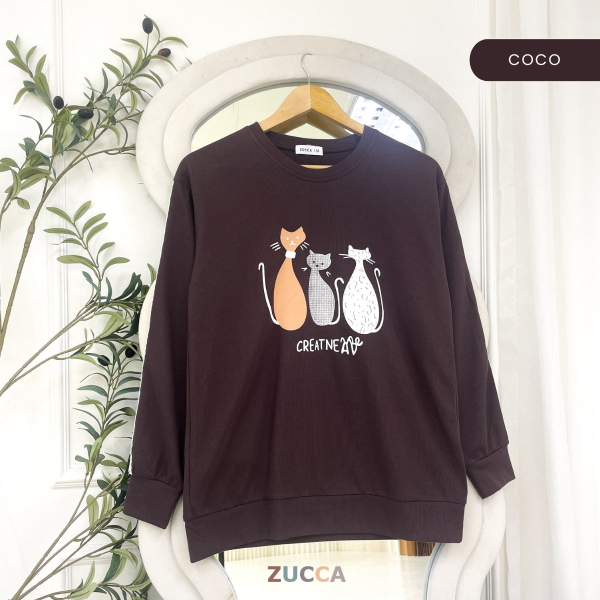 ZUCCA MILLY WOMEN KASUAL GRAPHIC PRINTED SHIRT LONG SLEEVE - MA158