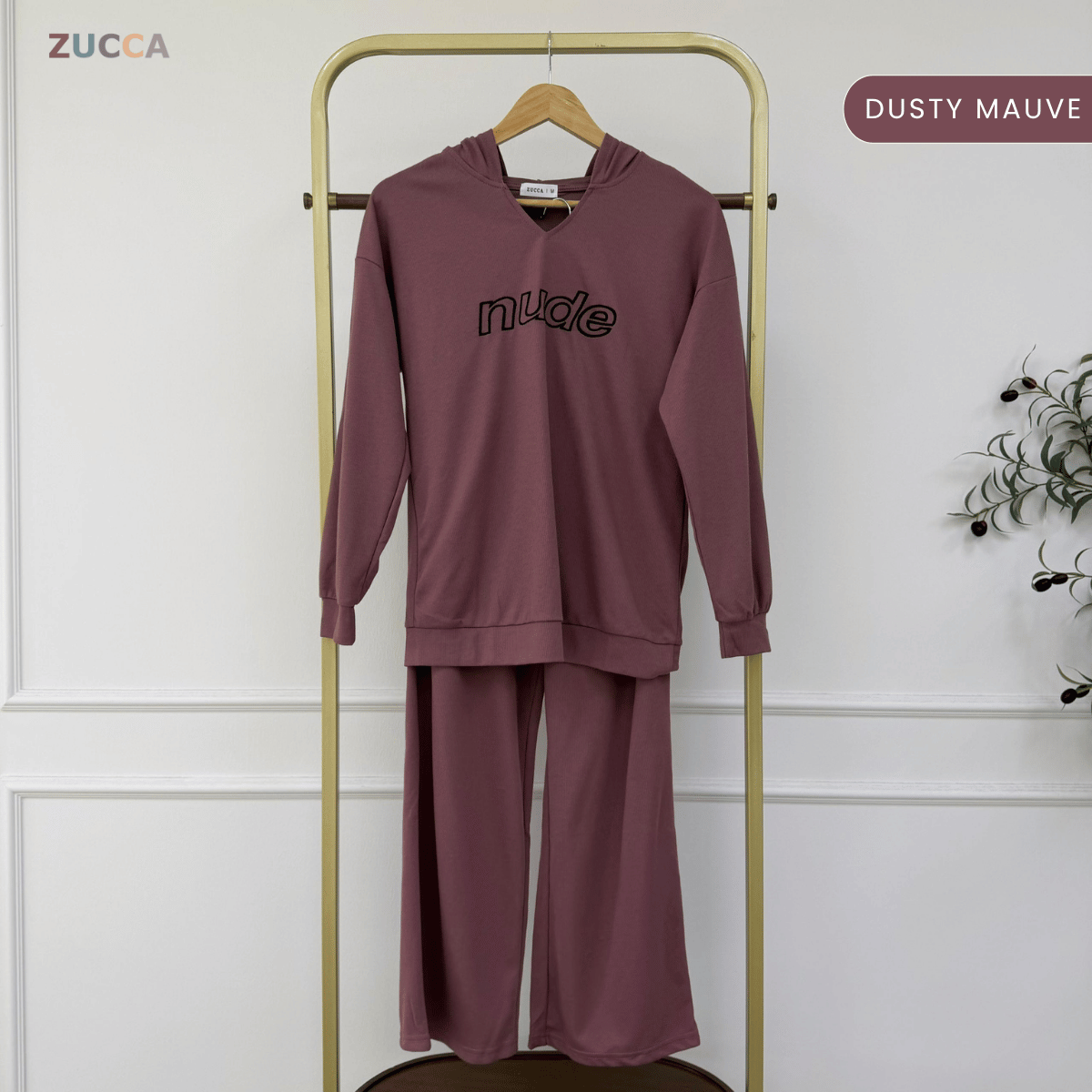 ZUCCA SYIHA RELAXED MODEST CO-ORD TOP &amp; LONG PANTS SET - MA160