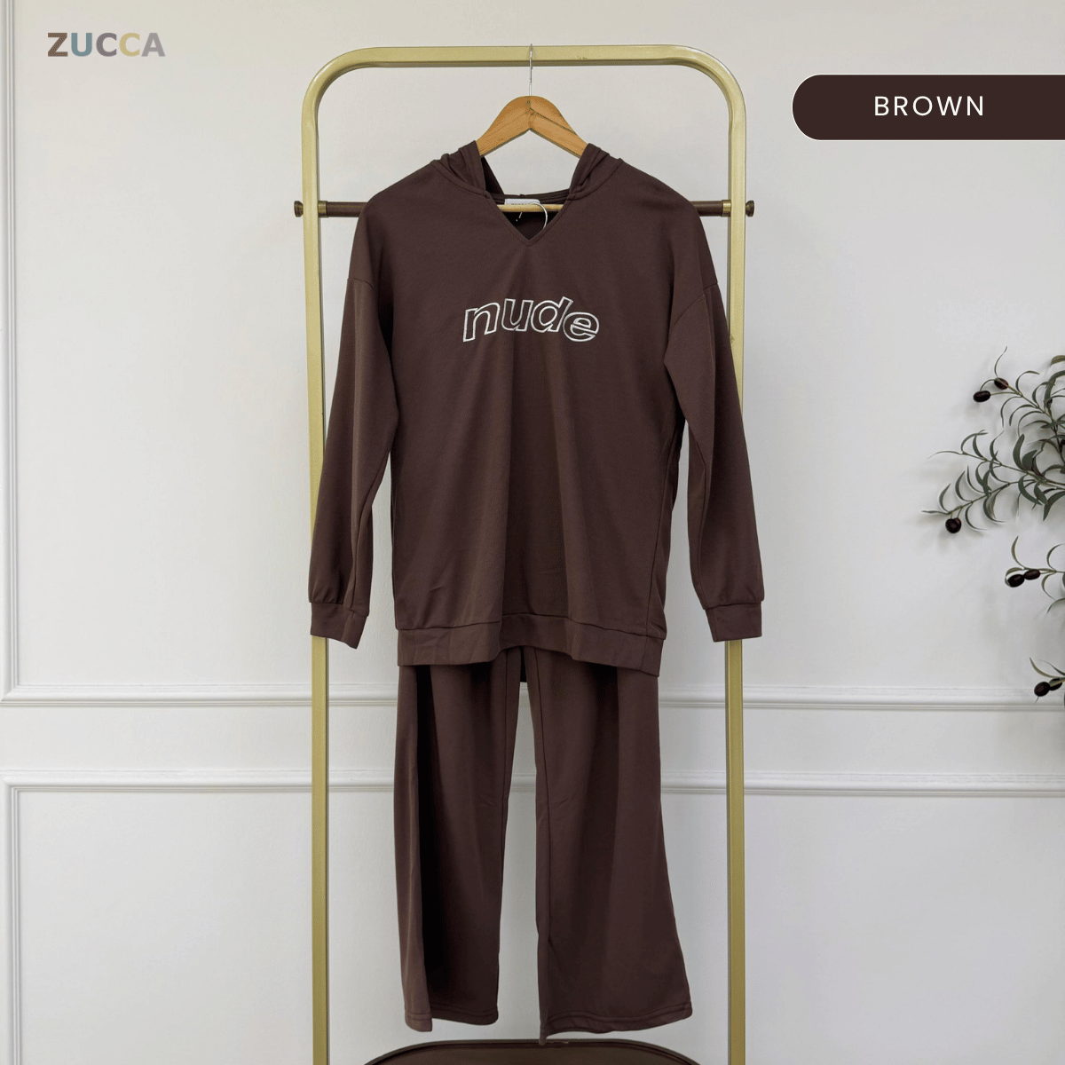 ZUCCA SYIHA RELAXED MODEST CO-ORD TOP &amp; LONG PANTS SET - MA160