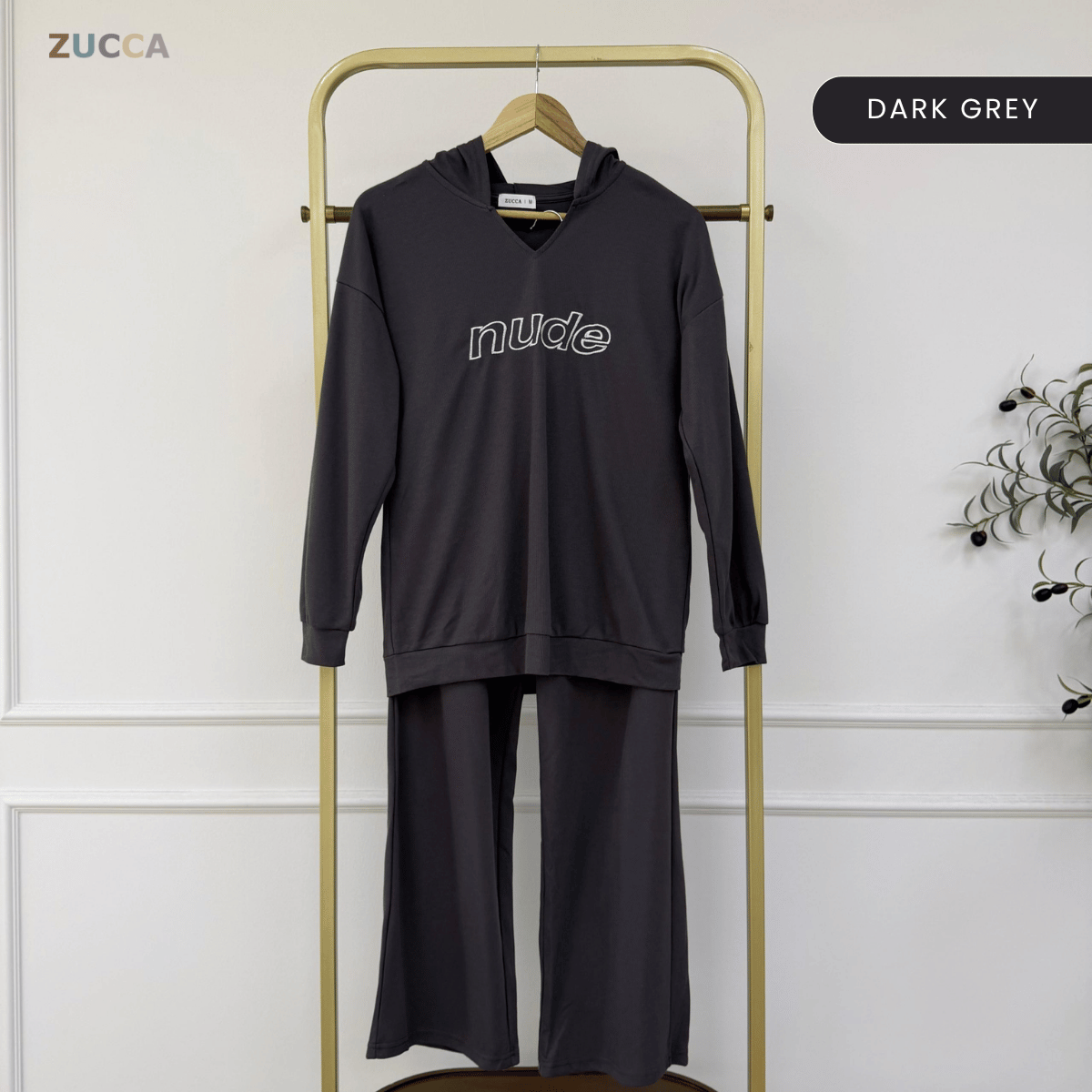 ZUCCA SYIHA RELAXED MODEST CO-ORD TOP &amp; LONG PANTS SET - MA160