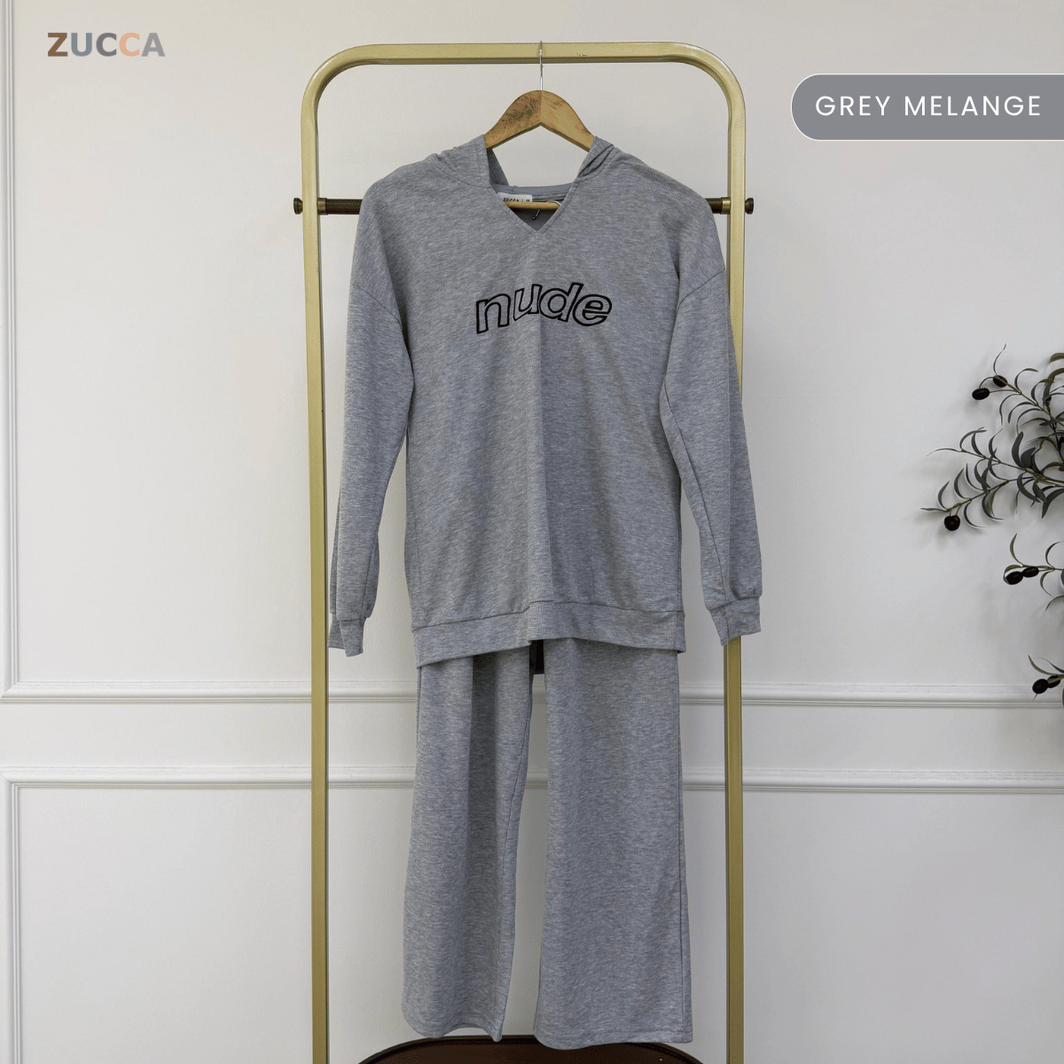ZUCCA SYIHA RELAXED MODEST CO-ORD TOP &amp; LONG PANTS SET - MA160