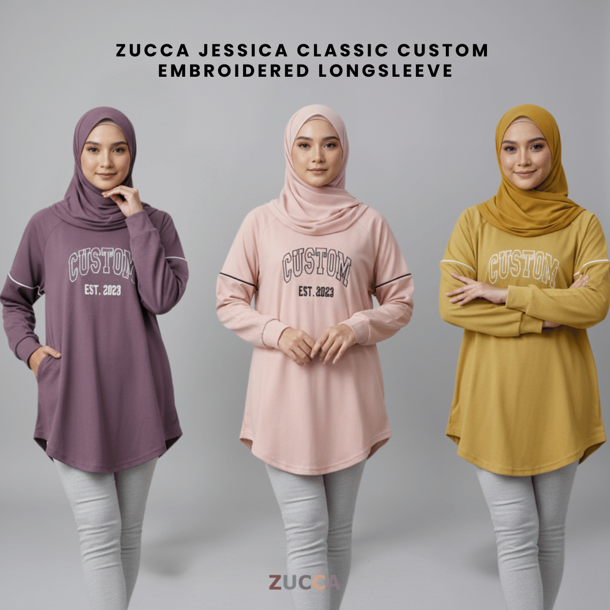 ZUCCA JESSICA CLASSIC CUSTOM EMBROIDERED LONGSLEEVE - MA161