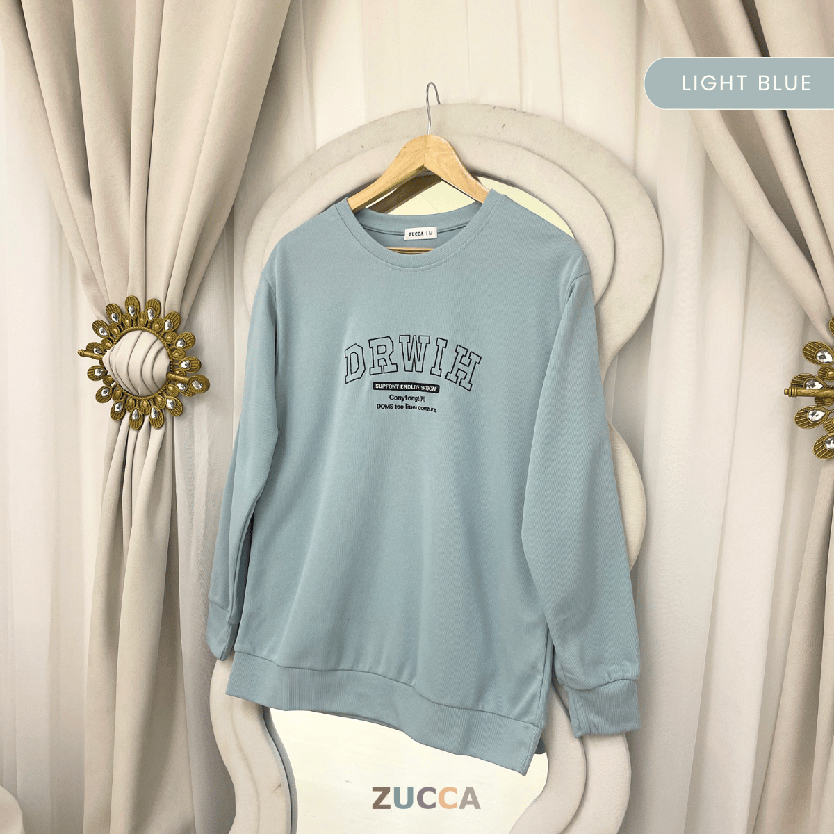 ZUCCA ZIANA CASUAL STRIPE MODEST SWEATSHIRT – MA162