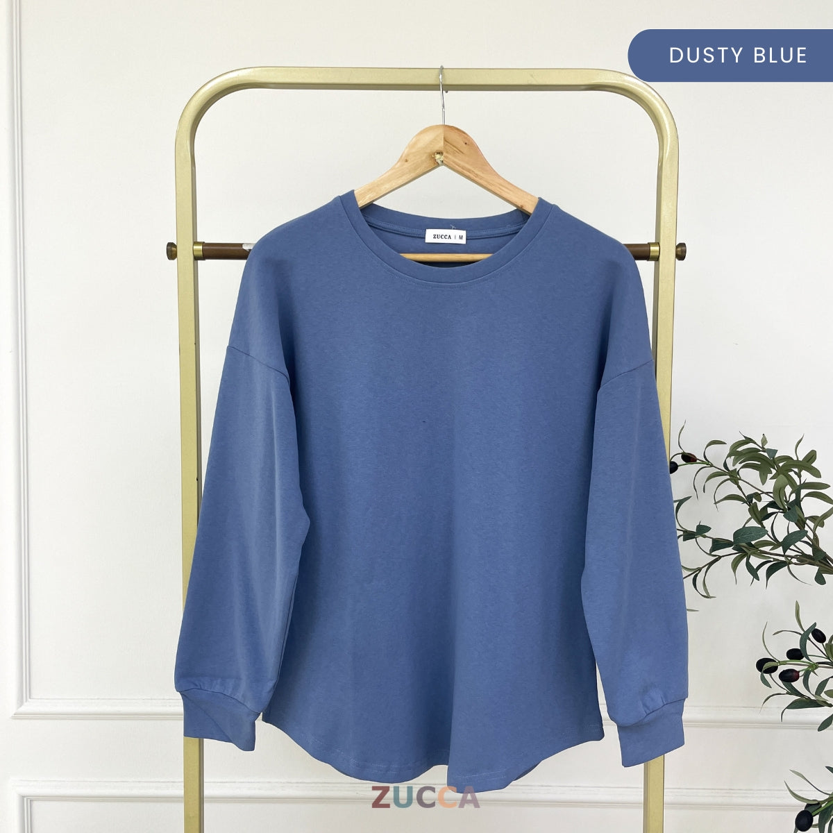 ZUCCA DARLIA KASUAL WOMEN PLAIN OVERSIZE SHIRT LONG SLEEVE - MA163