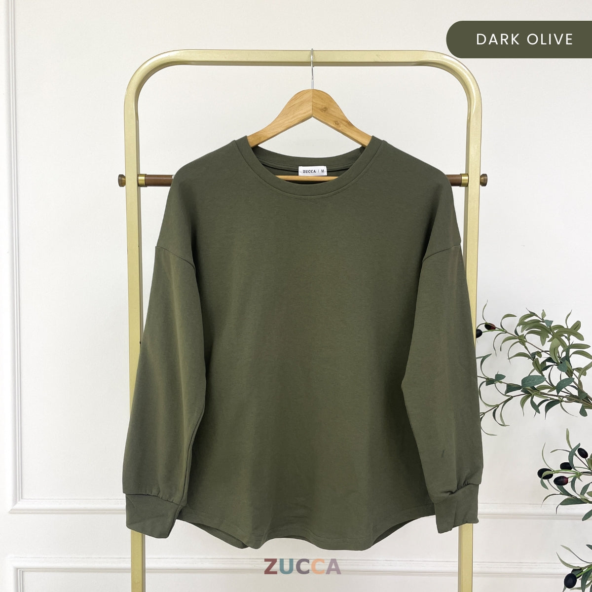 ZUCCA DARLIA KASUAL WOMEN PLAIN OVERSIZE SHIRT LONG SLEEVE - MA163