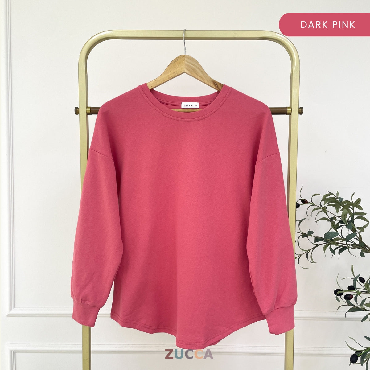 ZUCCA DARLIA KASUAL WOMEN PLAIN OVERSIZE SHIRT LONG SLEEVE - MA163