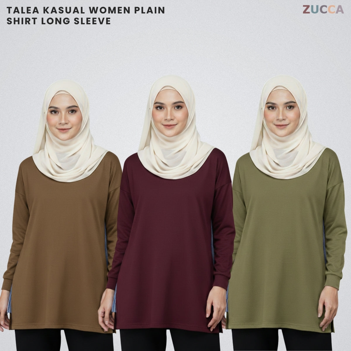 ZUCCA TALEA KASUAL WOMEN PLAIN SHIRT LONG SLEEVE - MA159