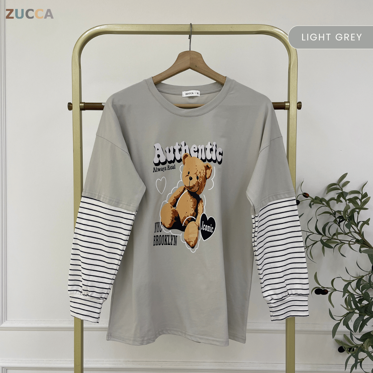 ZUCCA KAYLIE AUTHENTIC TEDDY GRAPHIC COTTON TEE - MA164