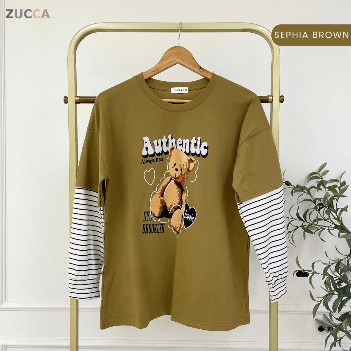 ZUCCA KAYLIE AUTHENTIC TEDDY GRAPHIC COTTON TEE - MA164