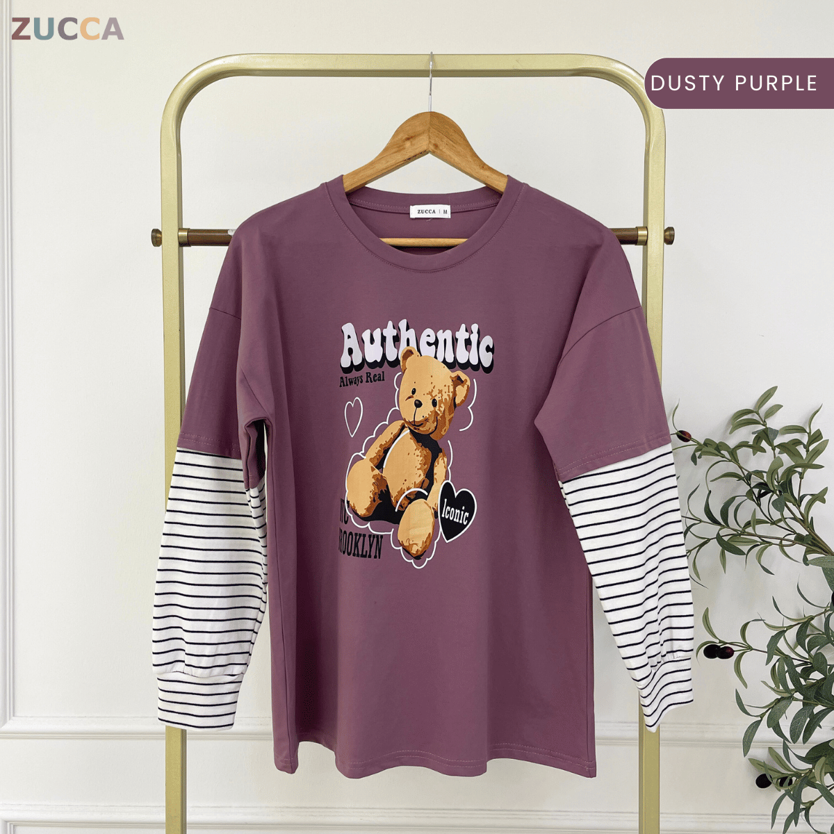 ZUCCA KAYLIE AUTHENTIC TEDDY GRAPHIC COTTON TEE - MA164