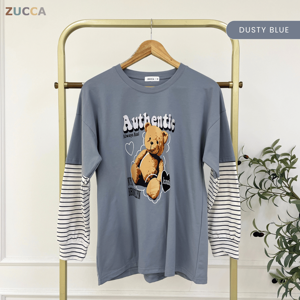 ZUCCA KAYLIE AUTHENTIC TEDDY GRAPHIC COTTON TEE - MA164