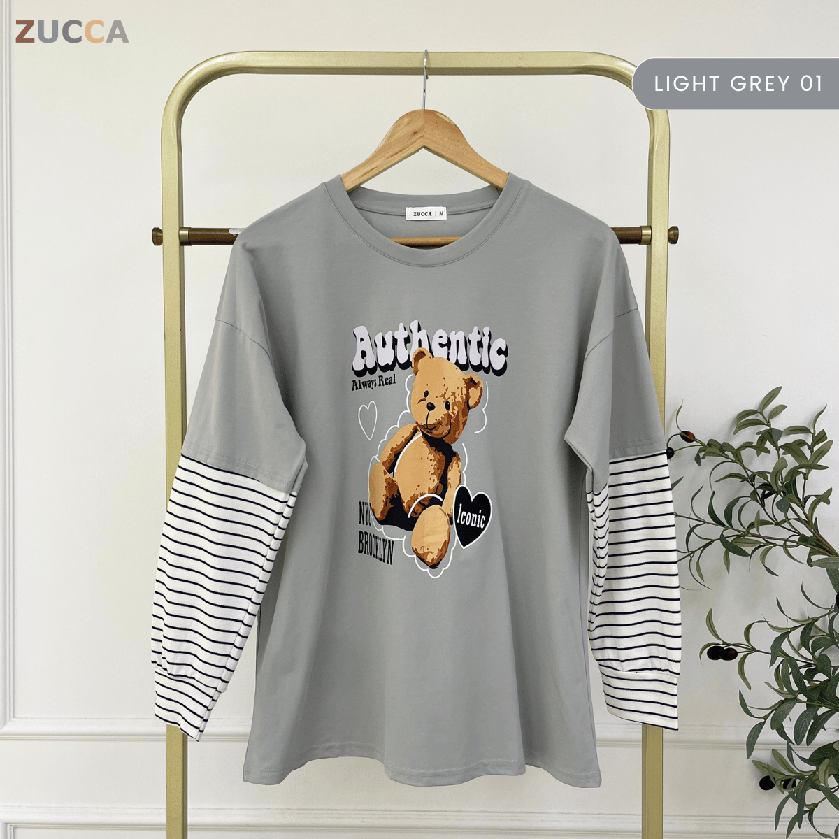 ZUCCA KAYLIE AUTHENTIC TEDDY GRAPHIC COTTON TEE - MA164