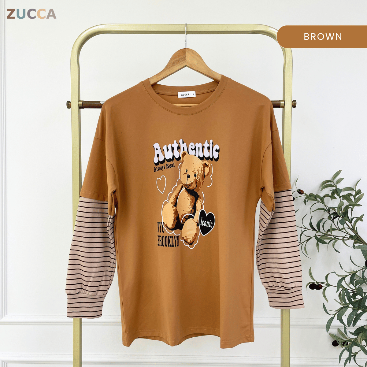 ZUCCA KAYLIE AUTHENTIC TEDDY GRAPHIC COTTON TEE - MA164