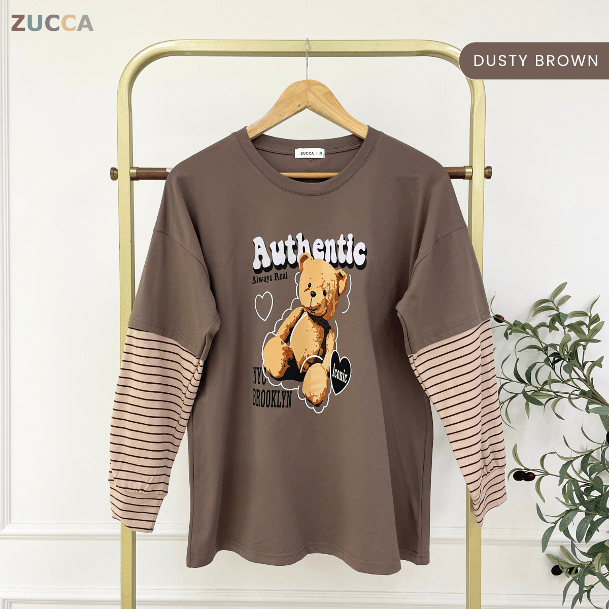 ZUCCA KAYLIE AUTHENTIC TEDDY GRAPHIC COTTON TEE - MA164