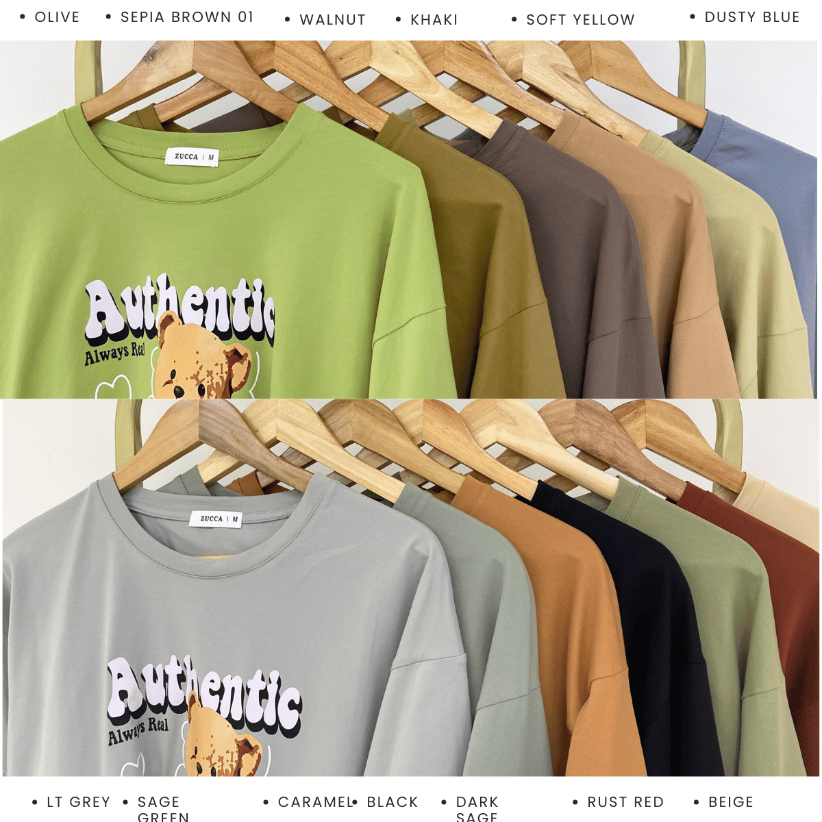 ZUCCA KAYLIE AUTHENTIC TEDDY GRAPHIC COTTON TEE - MA164