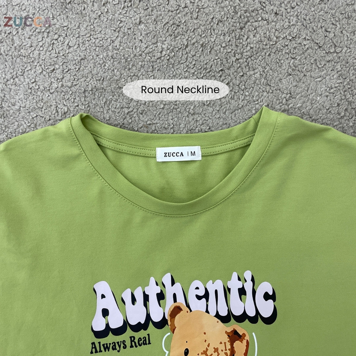 ZUCCA KAYLIE AUTHENTIC TEDDY GRAPHIC COTTON TEE - MA164