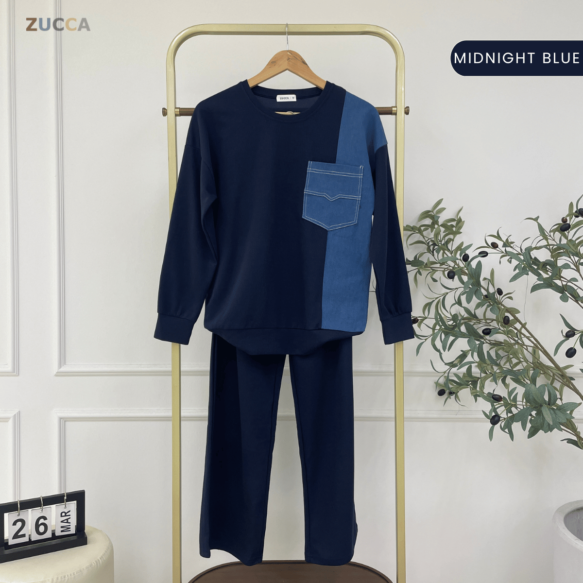 ZUCCA NARISSA TRENDY DAILY COLOURBLOCK MODEST SET - MA165
