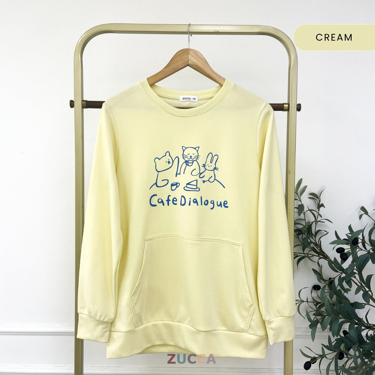 ZUCCA BARBARA MINIMALIST ANIMAL PRINT SWEATSHIRT - MA167