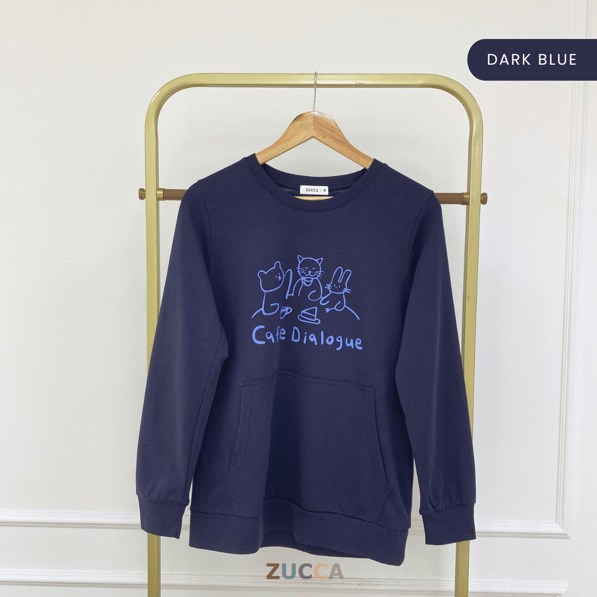 ZUCCA BARBARA MINIMALIST ANIMAL PRINT SWEATSHIRT - MA167