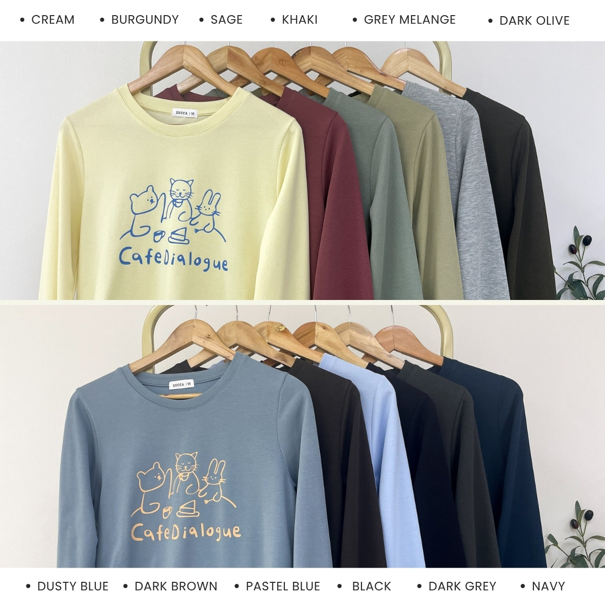 ZUCCA BARBARA MINIMALIST ANIMAL PRINT SWEATSHIRT - MA167