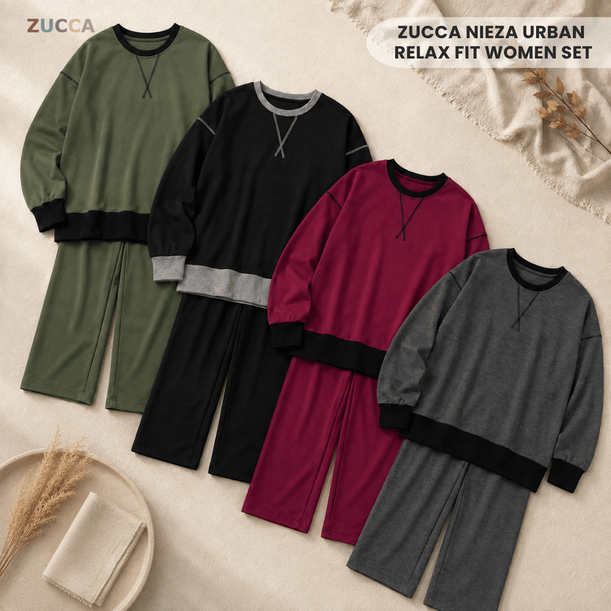 ZUCCA NIEZA URBAN RELAX FIT SET - MA169