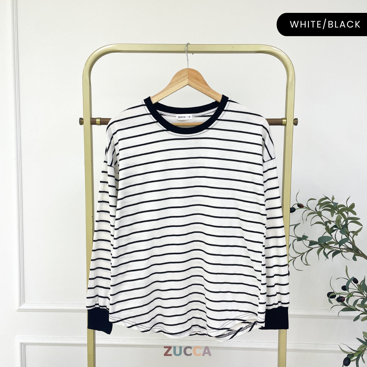 ZUCCA AZUNA KASUAL WOMEN STRIPE LONG SLEEVE - MA172