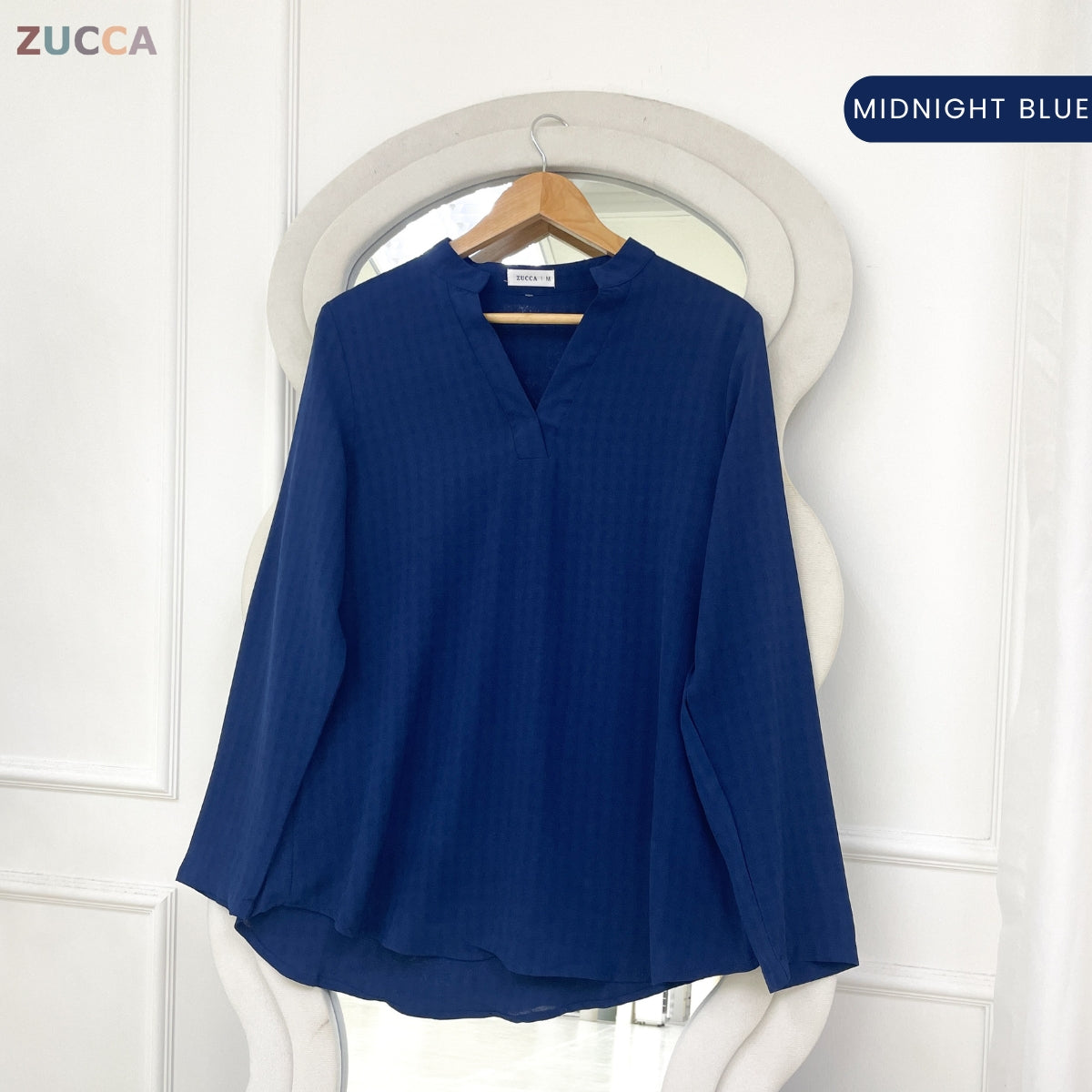 ZUCCA AZIANA KASUAL WOMEN PLAIN BLOUSE LONG SLEEVE - MA180