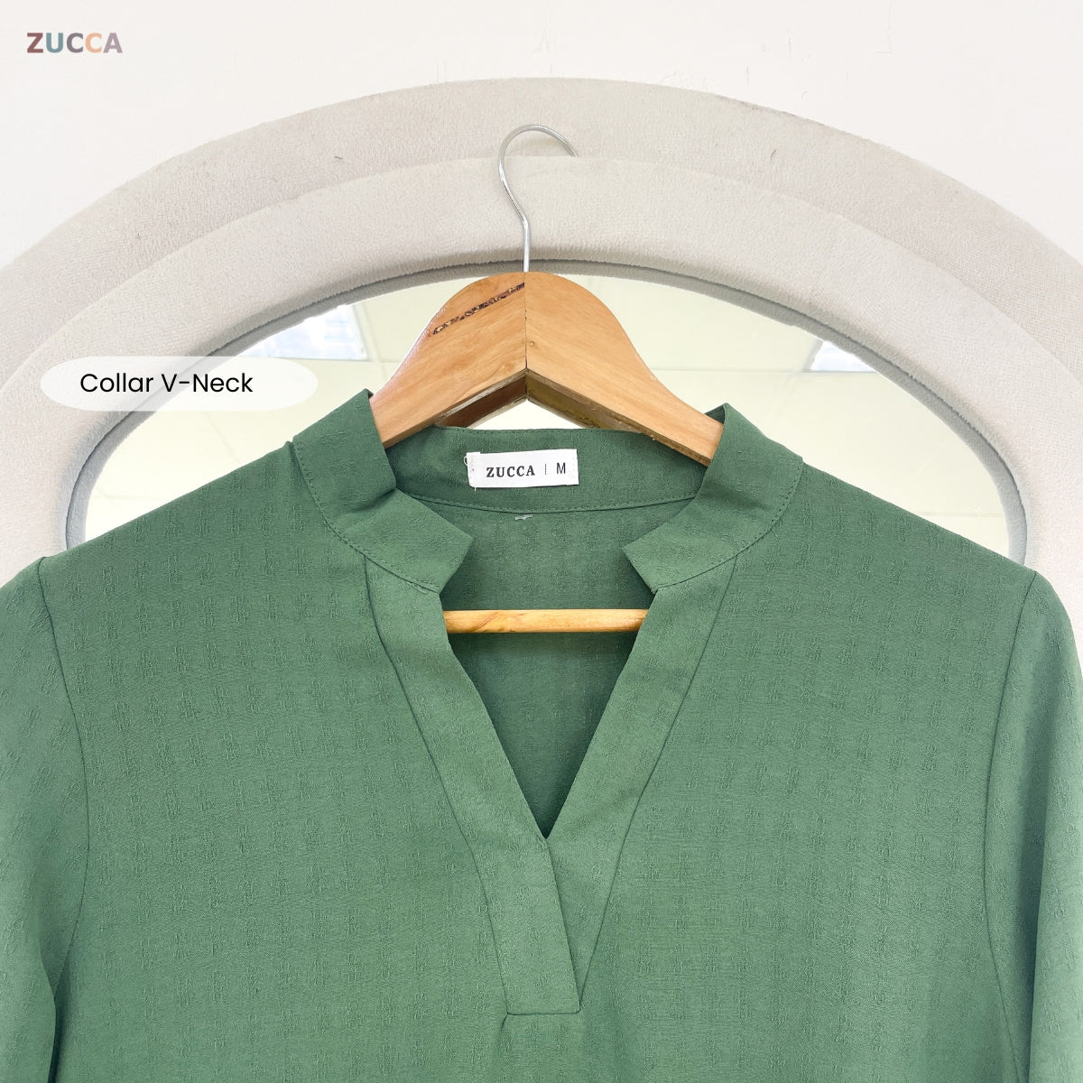 ZUCCA AZIANA KASUAL WOMEN PLAIN BLOUSE LONG SLEEVE - MA180