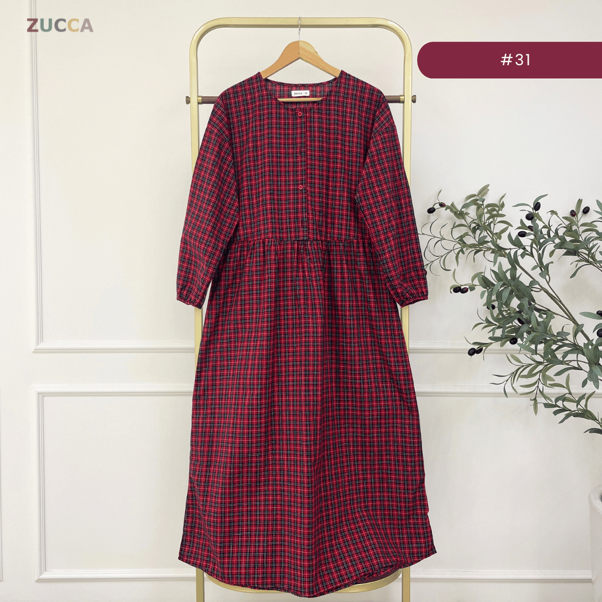 ZUCCA EMILIA SOFT STRIPE MODEST MAXI DRESS-MA181