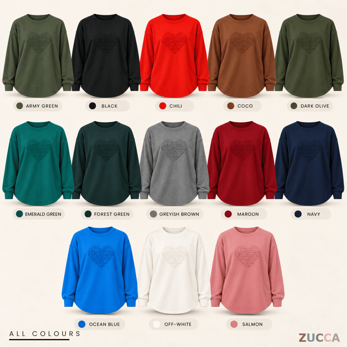 ZUCCA MALIA MINIMAL HEART SHAPE EMBOSSED MODEST TOP - MA183