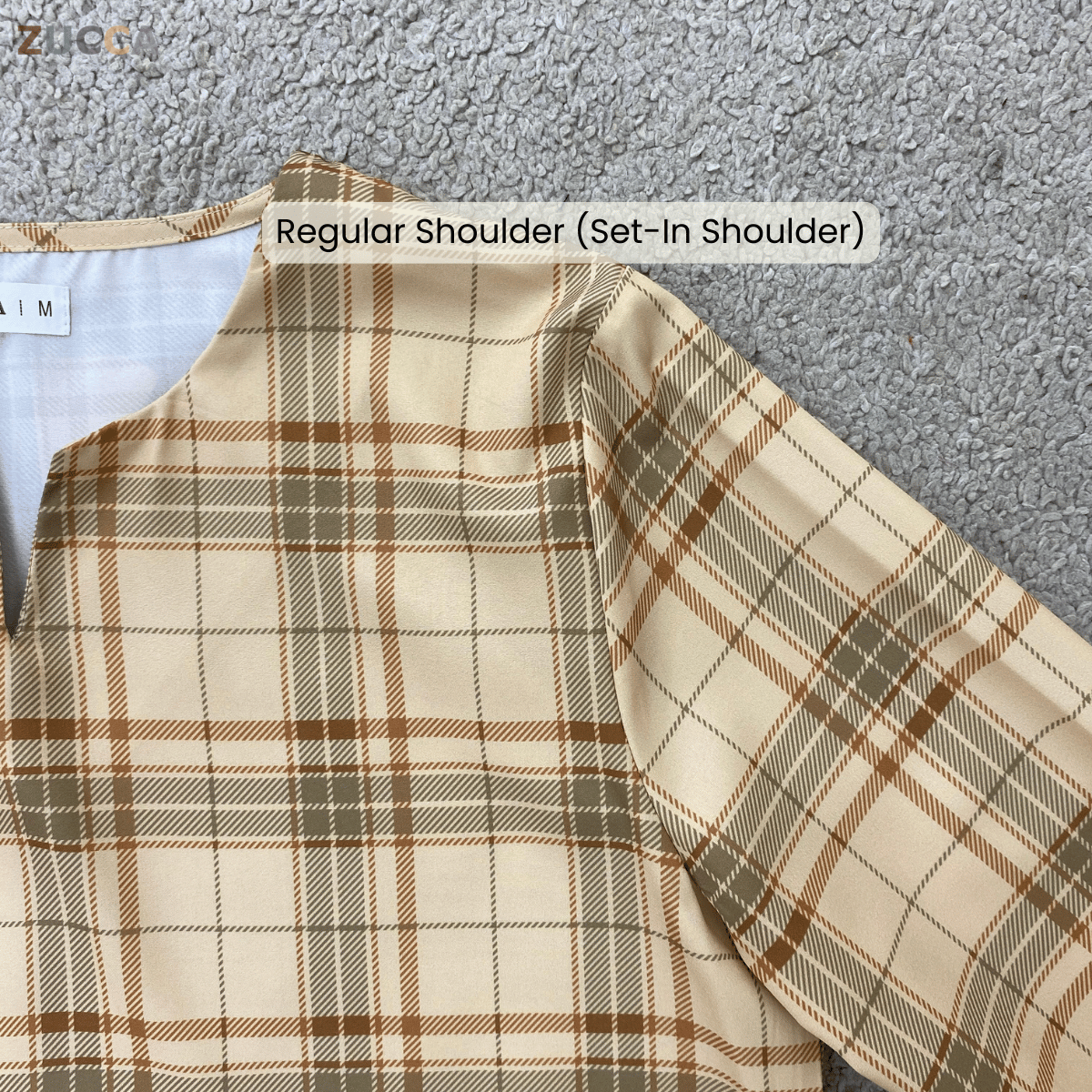 ZUCCA ATIA SIGNATURE HERITAGE PLAID BLOUSE - MA186 (B14194)