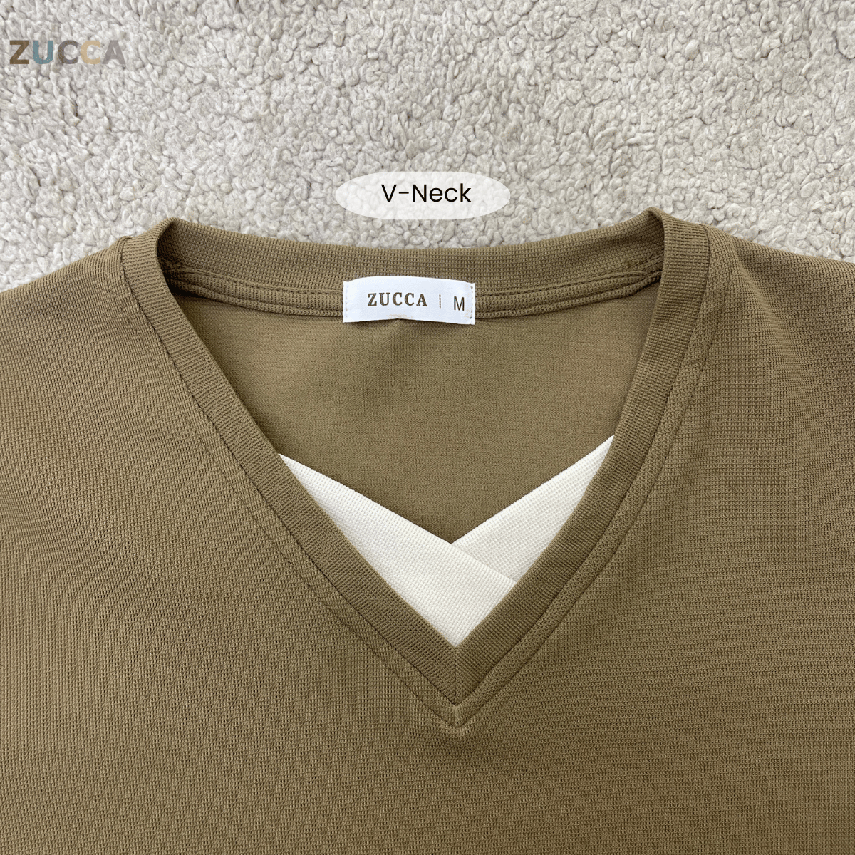 ZUCCA SYIFA MODERN LAYERED V-NECK MODEST TOP - MA191