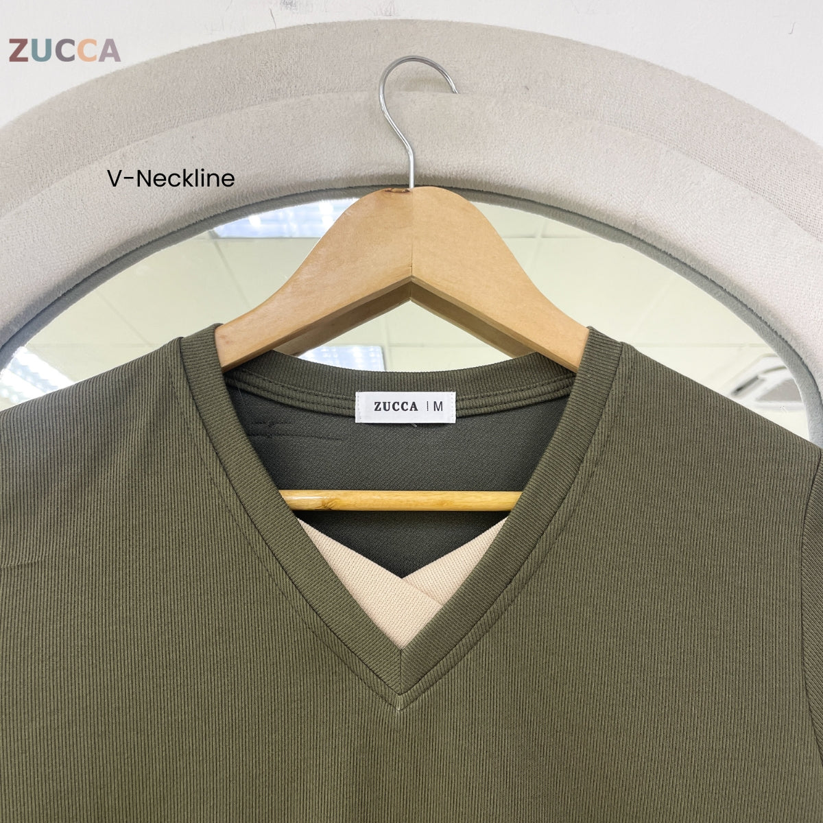 ZUCCA SYIFA MODERN LAYERED V-NECK MODEST TOP - MA191
