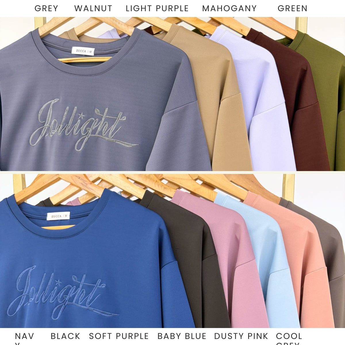 ZUCCA NELLY MINIMAL EMBROIDERED COZY SWEATSHIRT - MA199