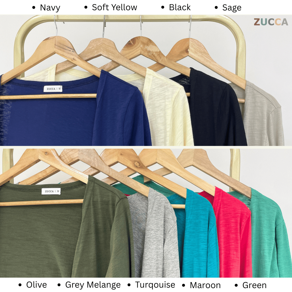 ZUCCA FIRAH V-NECK TEXTURED KNIT CARDIGAN - MA202 (GN292)