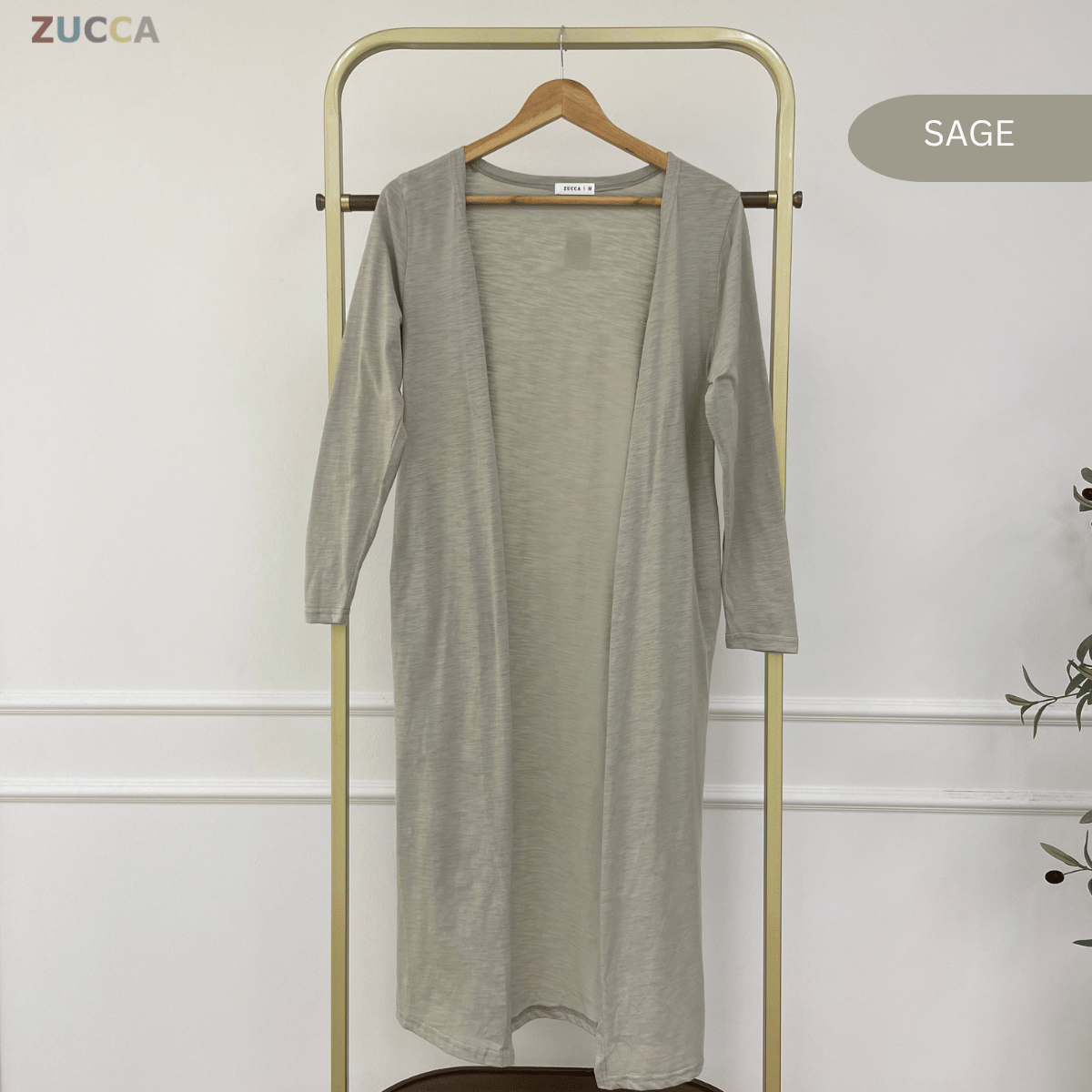 ZUCCA SAIDA LONGLINE FLOW CARDIGAN - MA203 (GN292)