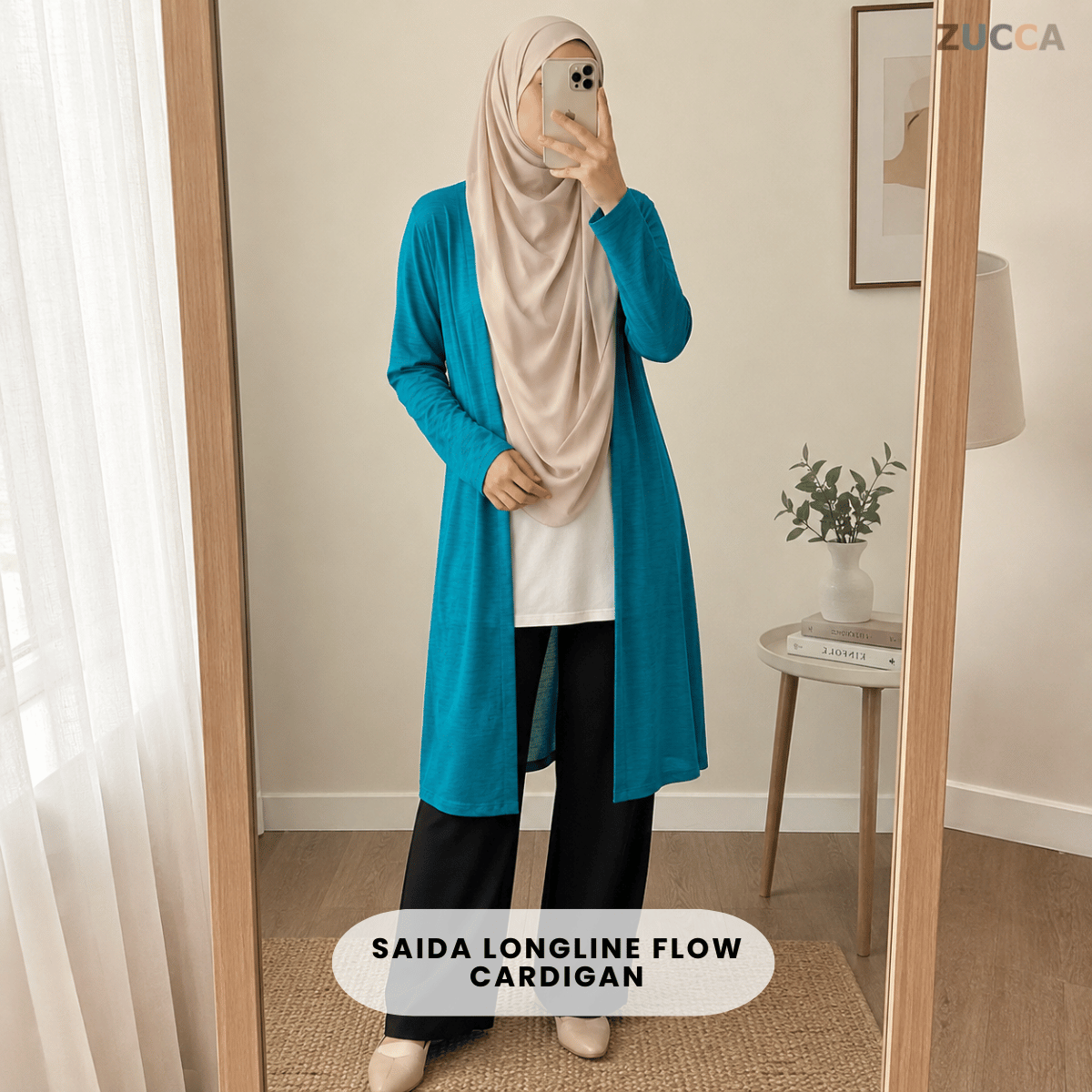 ZUCCA SAIDA LONGLINE FLOW CARDIGAN - MA203 (GN292)