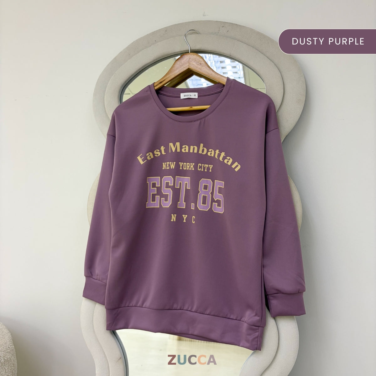 ZUCCA ZIANI CASUAL VARSITY PRINTED SWEATSHIRT WOMEN TOP - MA205