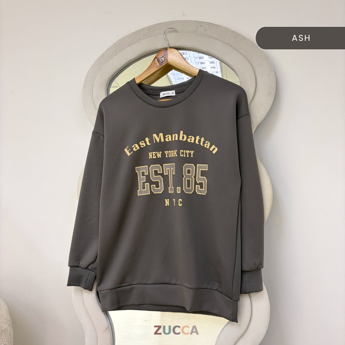 ZUCCA ZIANI CASUAL VARSITY PRINTED SWEATSHIRT WOMEN TOP - MA205