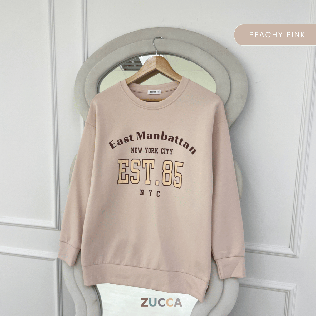 ZUCCA ZIANI CASUAL VARSITY PRINTED SWEATSHIRT WOMEN TOP - MA205