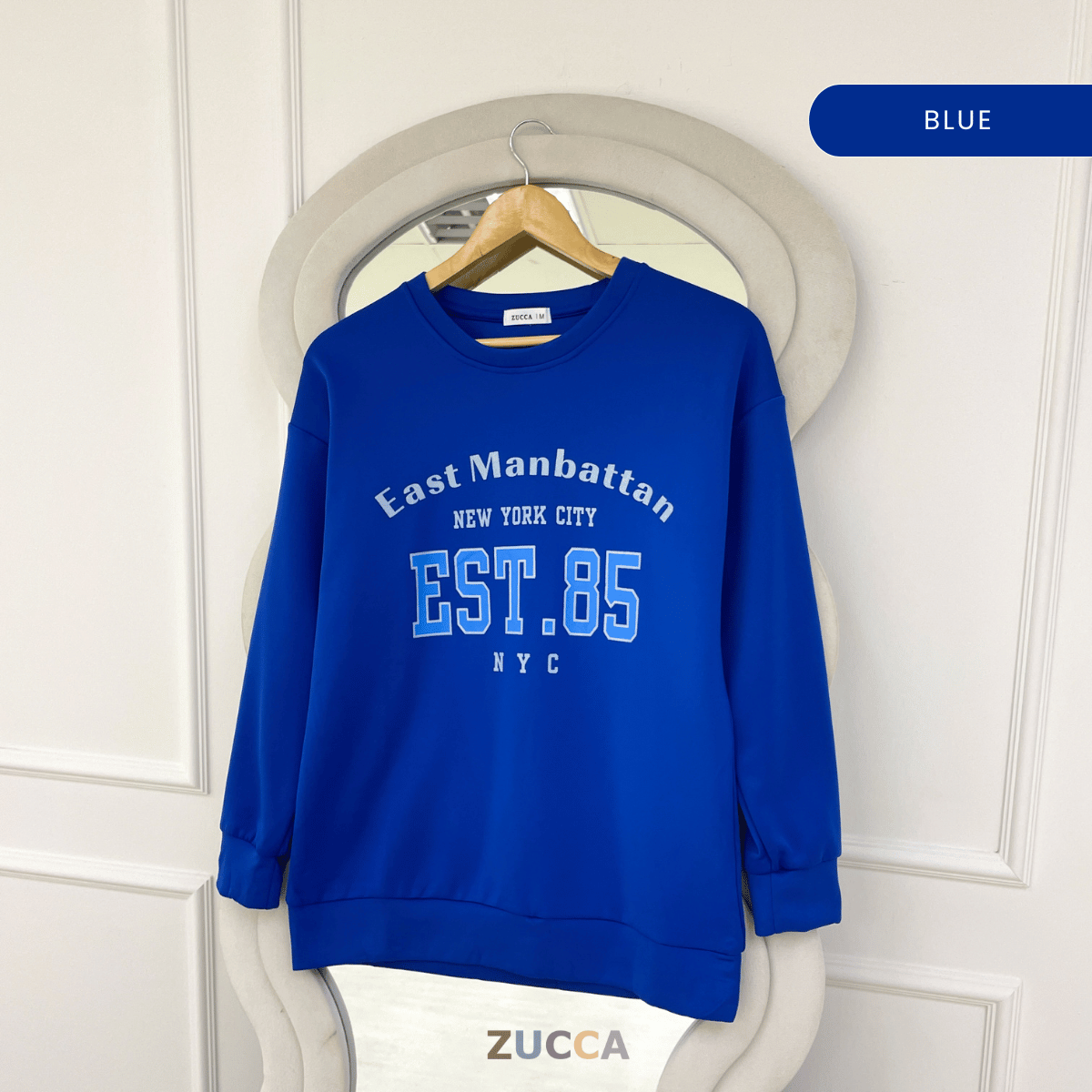 ZUCCA ZIANI CASUAL VARSITY PRINTED SWEATSHIRT WOMEN TOP - MA205